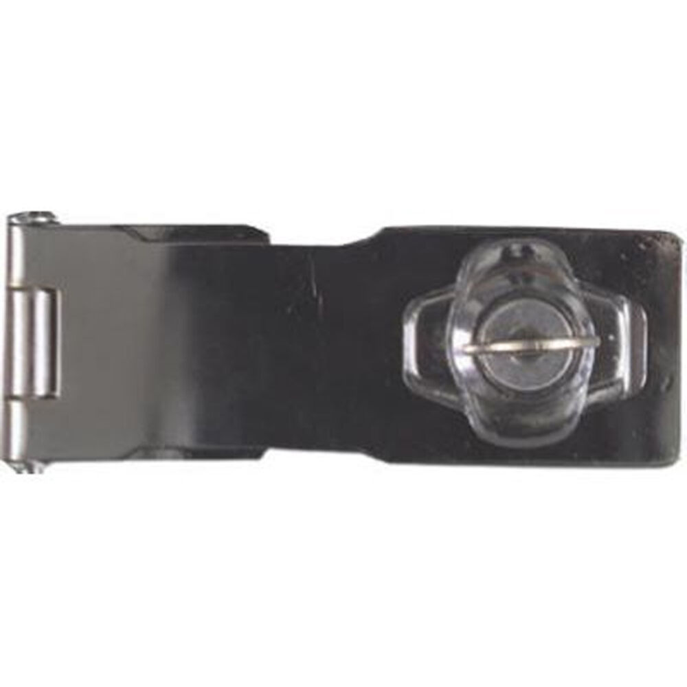 image of Keyed Alike Hasp Lock 4-1/2 Inch Chrome Plated