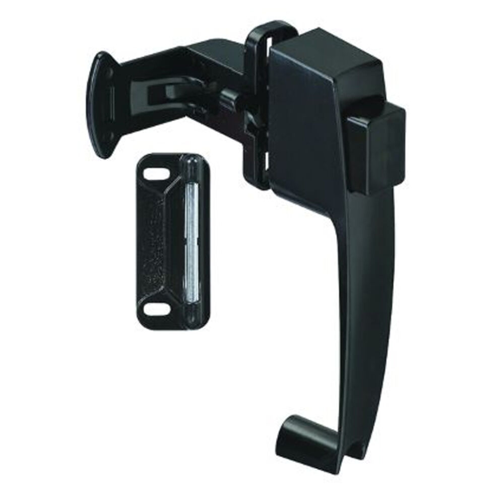 image of N178-350 Push Button Door Latch Satin Black