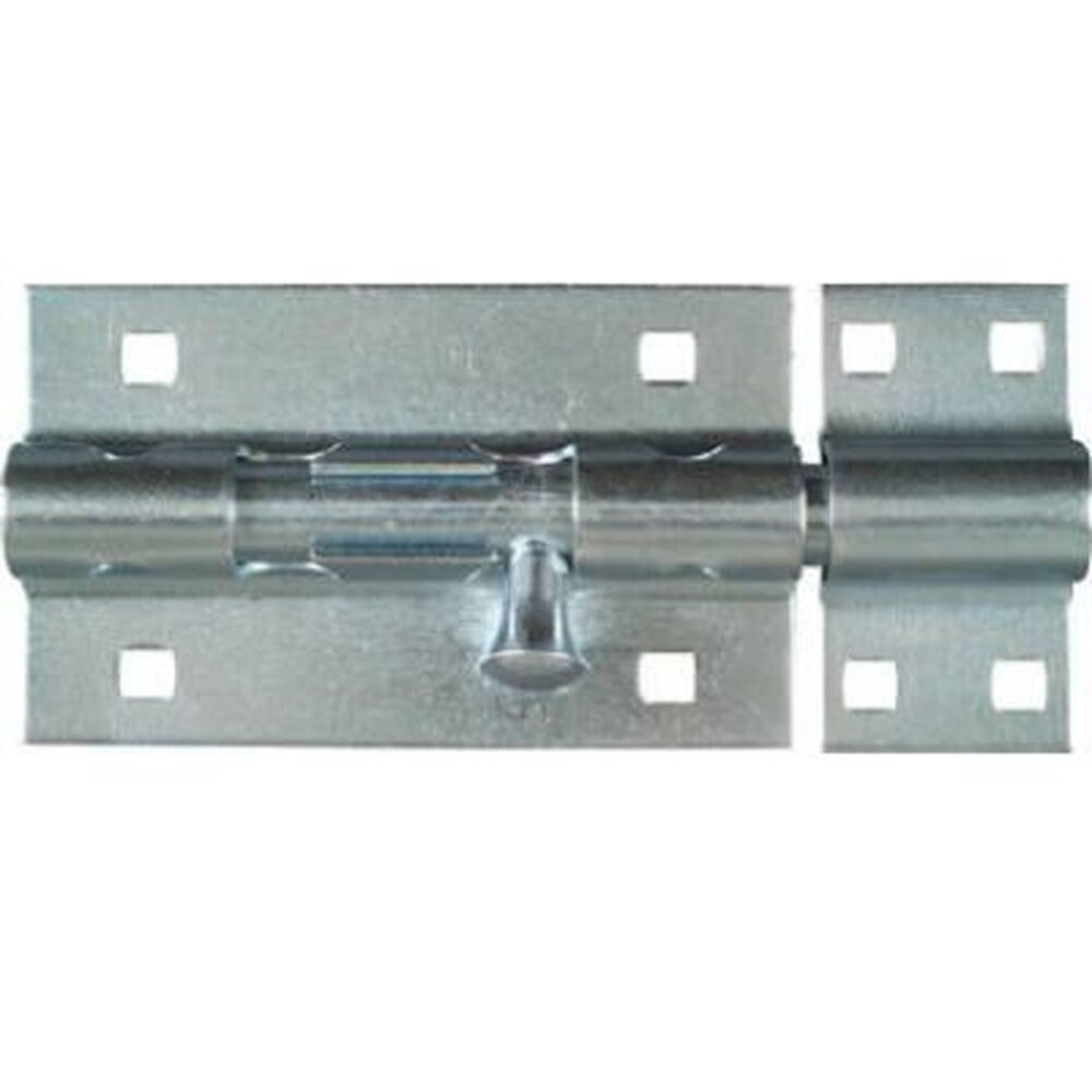image of N151-118 Extra Heavy Padlockable Barrel Bolt 5 Inch Zinc Plated Steel