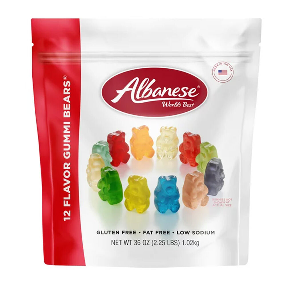image of 36 oz World's Best 12 Flavor Gummi Bears