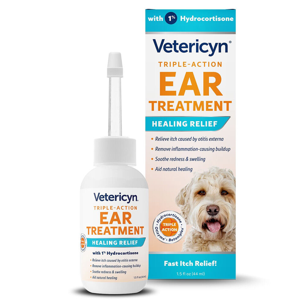 image of Triple-Action Ear Treatment for Dogs, 1.5 oz