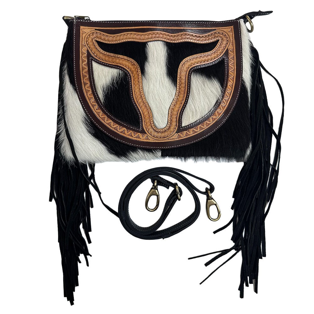 image of Women's Hairon Longhorn Crossbody Bag