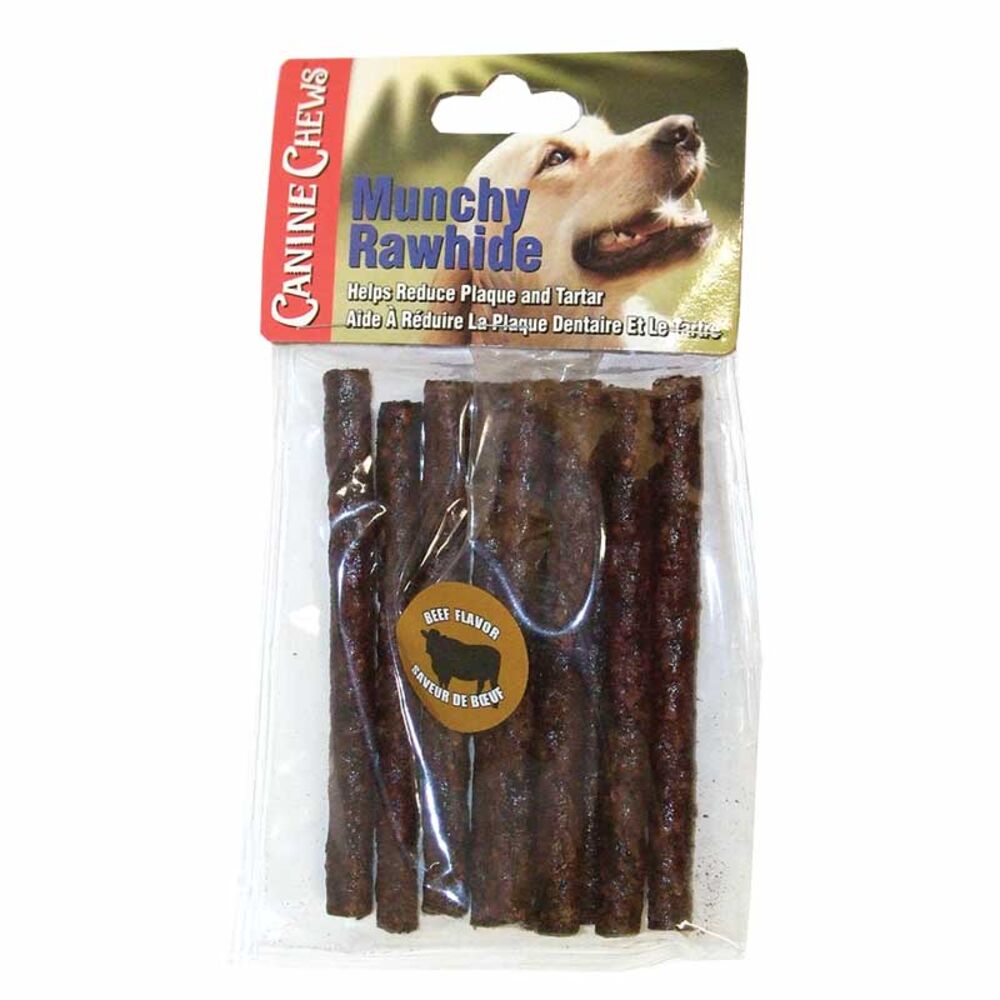 image of Beef Munchy Rawhide Sticks, 10 count