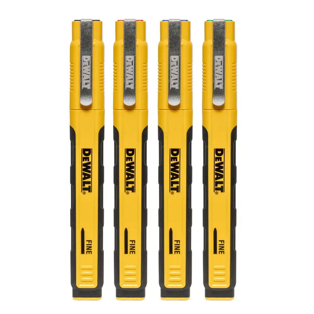 image of Multi-Color Fine Point Jobsite Ink Marker, 4 pk