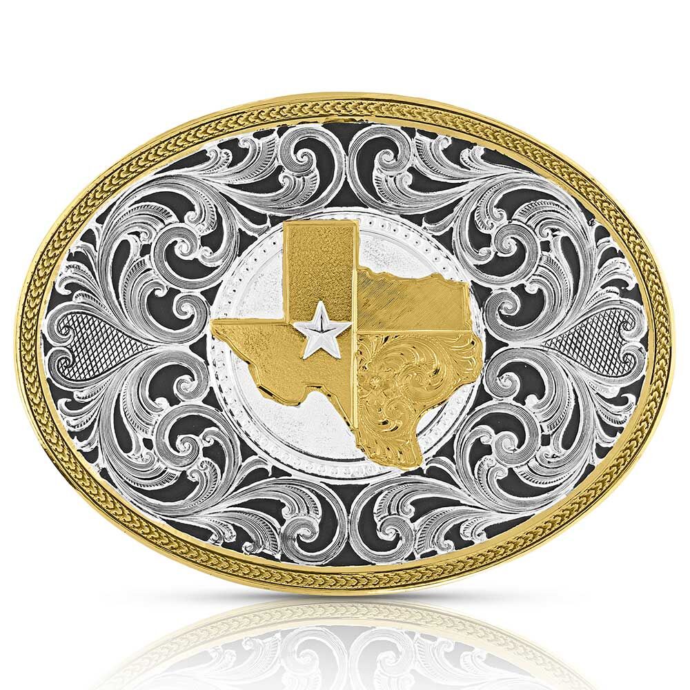 image of Lone Star Texas State Filligree Buckle