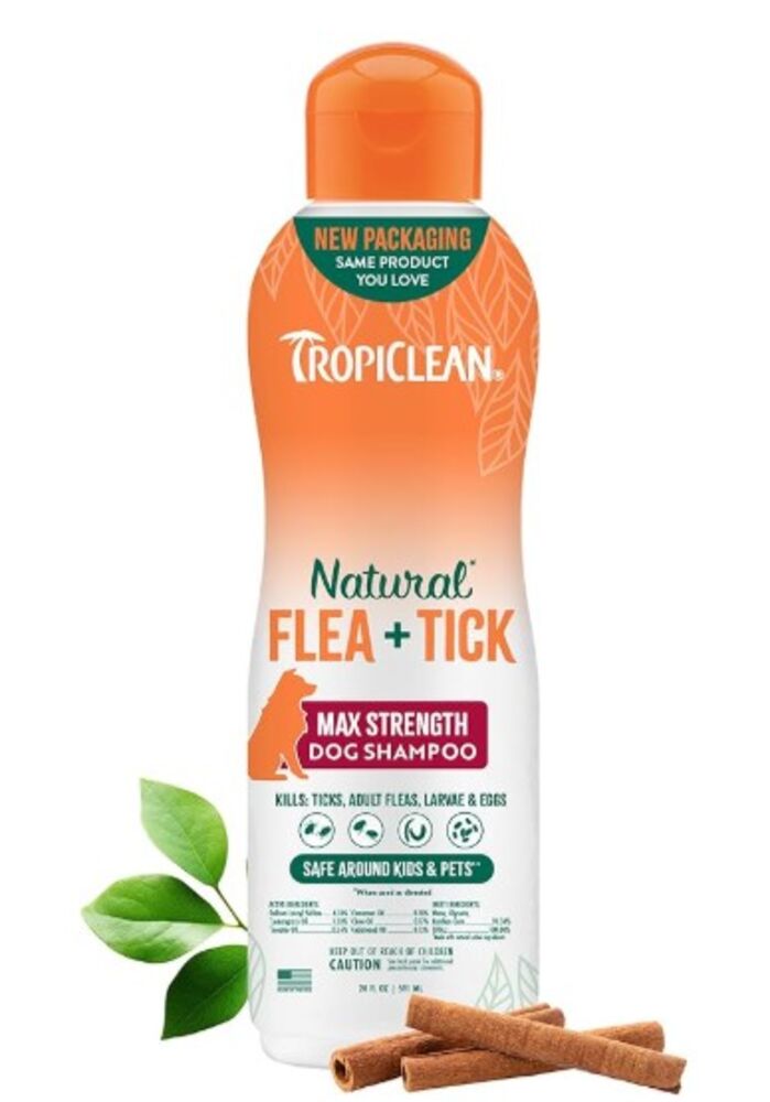 image of Natural Flea & Tick Maximum Strength Shampoo, 20 oz