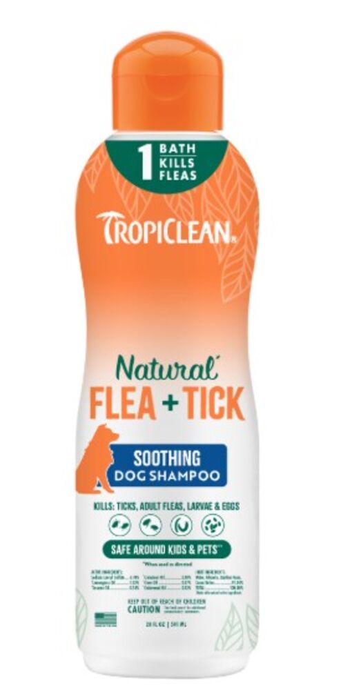 image of Natural Flea & Tick Soothing Shampoo, 20 oz