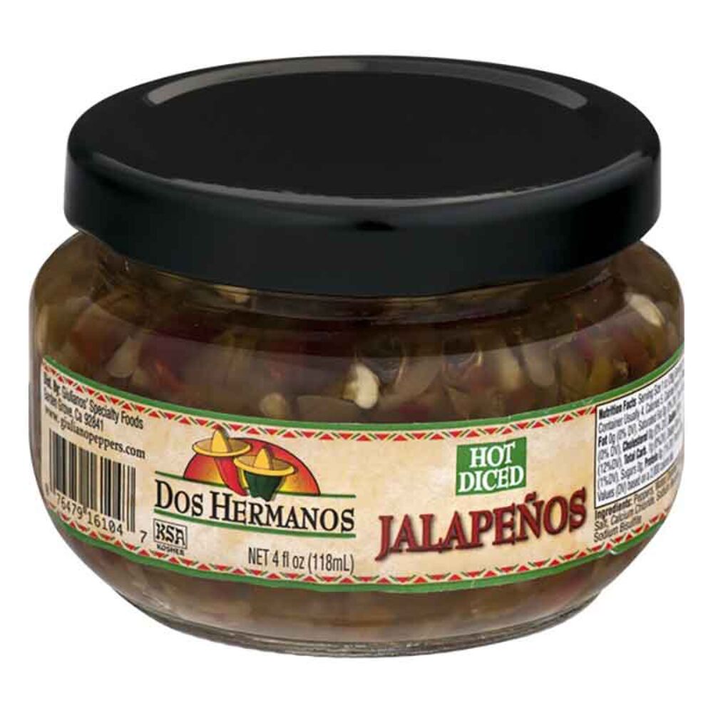 image of Hot Diced Jalapenos, 4 oz