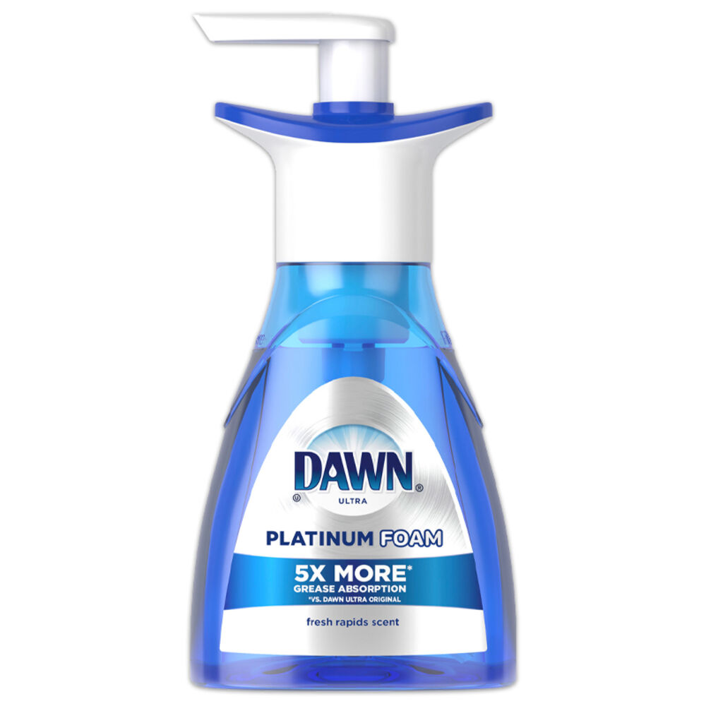 image of Ultra Platinum Foam Dish Soap, Fresh Rapids Scent, 10.1 Fl Oz