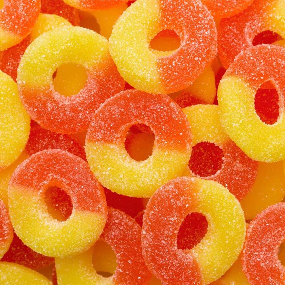 image of Peach Rings Candy, 9 oz