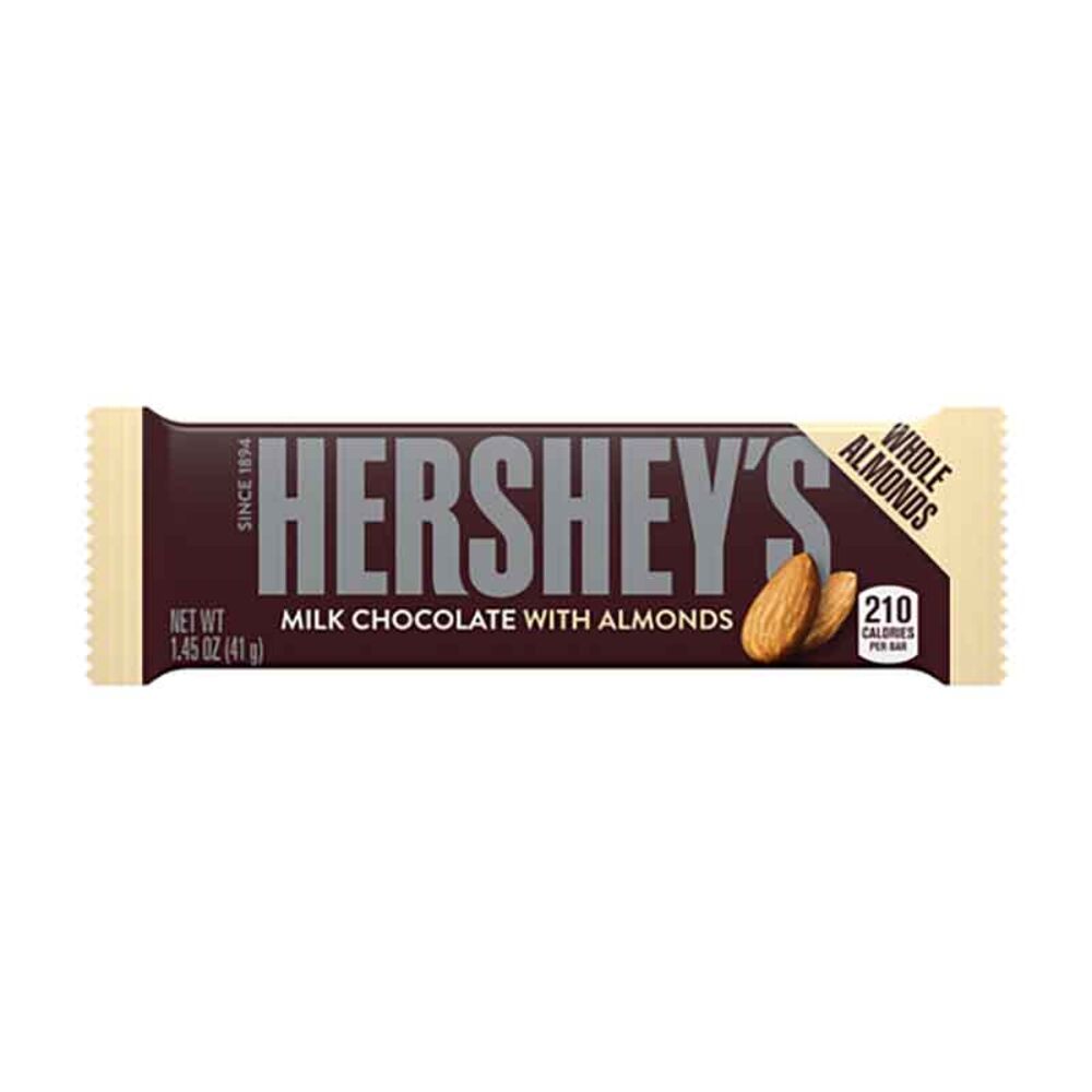 image of Milk Chocolate Bar with Almonds, 1.45 oz 