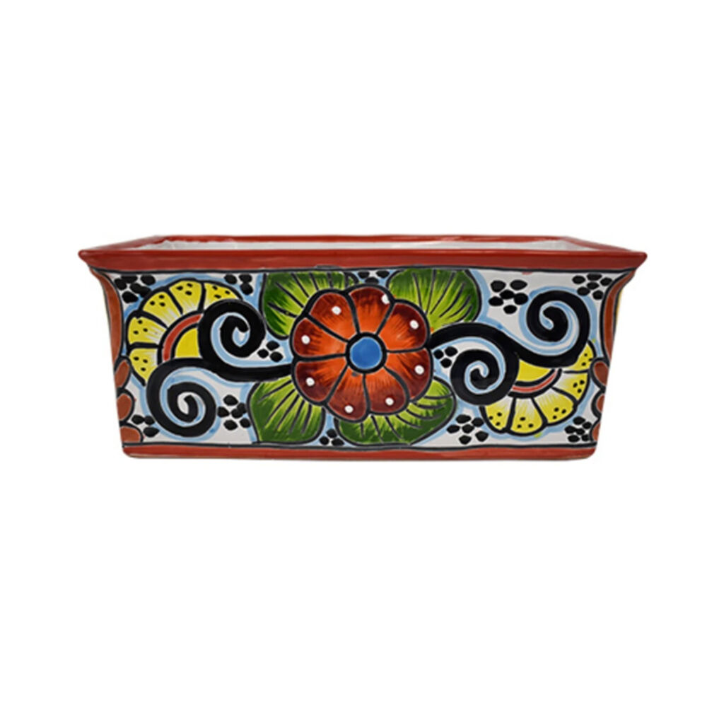 image of Assorted 12 in Rectangle Planter (Style May Vary)
