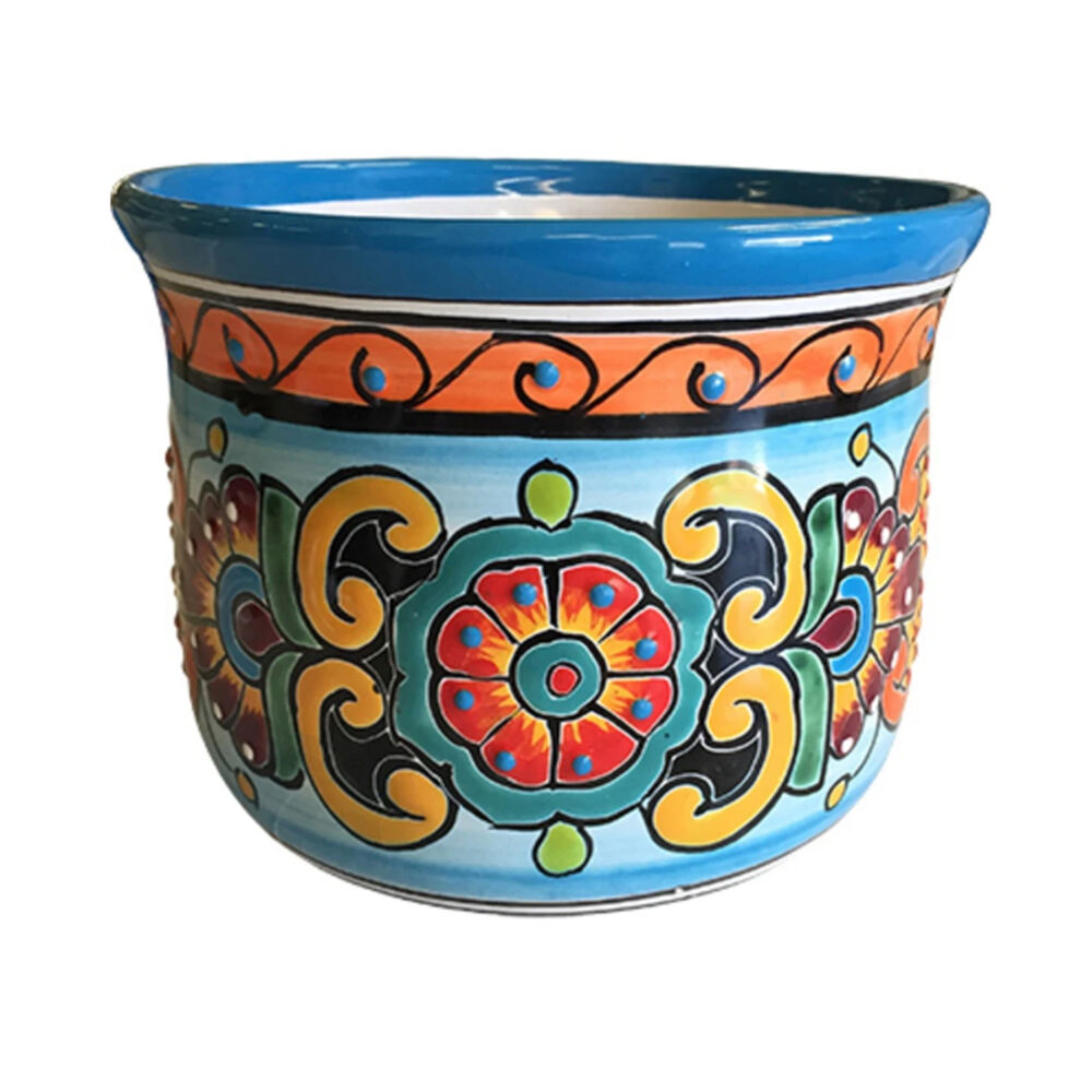 image of Assorted 5.5 in TalHand Painted Italian Planter (Style May Vary)