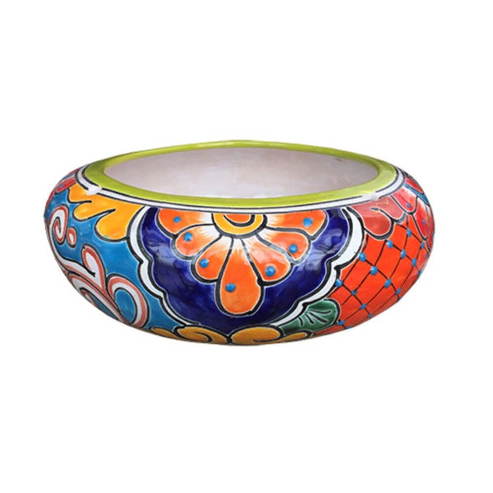 image of Assorted 11 in Hand Painted Donut Planter Ceramic (Style May Vary)