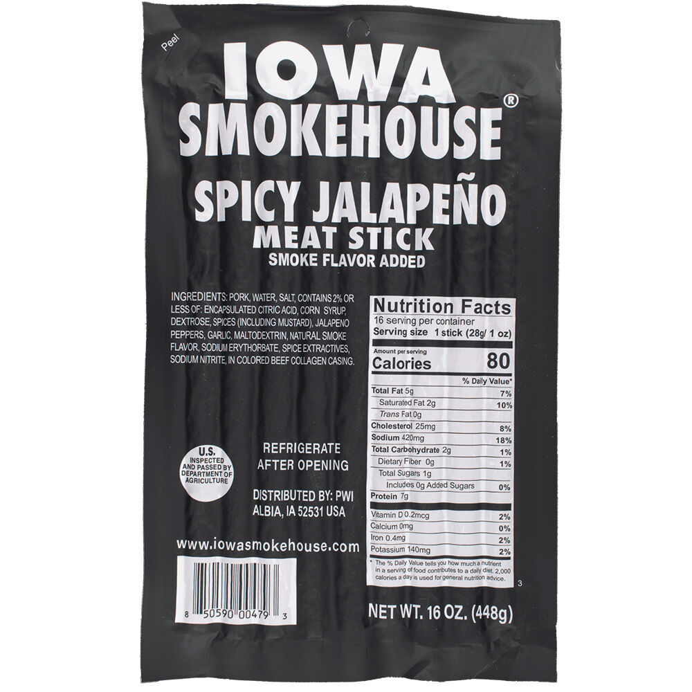 image of Spicy Jalapeño Meat Sicks, 16 oz