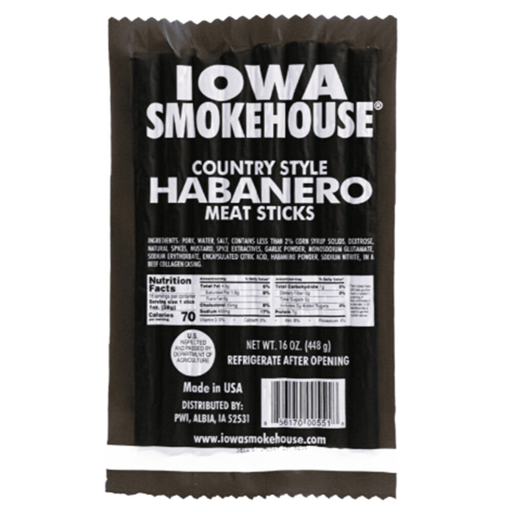 image of Country Style Habanero Meat Sticks, 16 oz