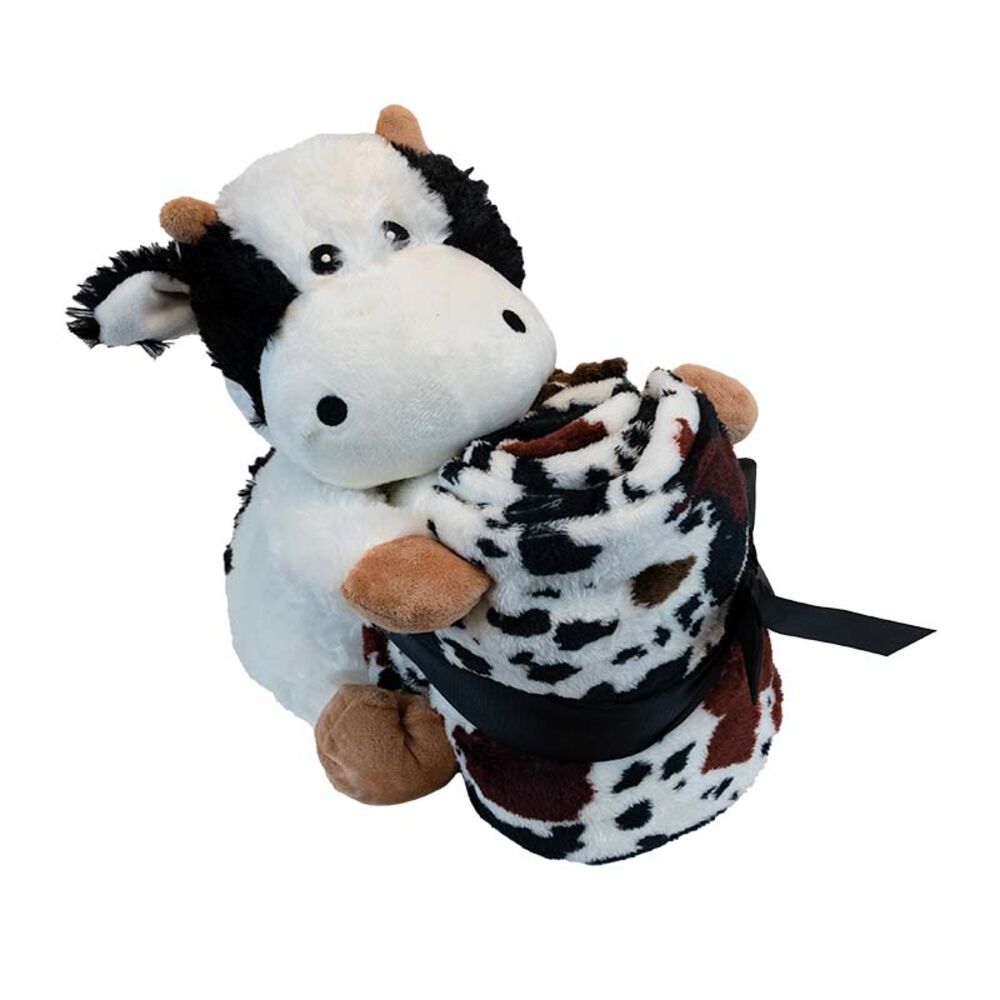 image of Assorted Plush Doll and Throw Blanket Set (Style May Vary)