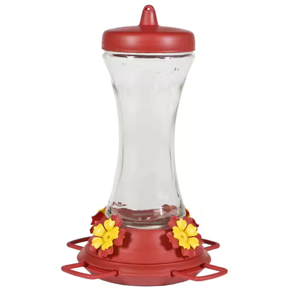 image of Woodstream Glass Hummingbird Feeder, 20 oz