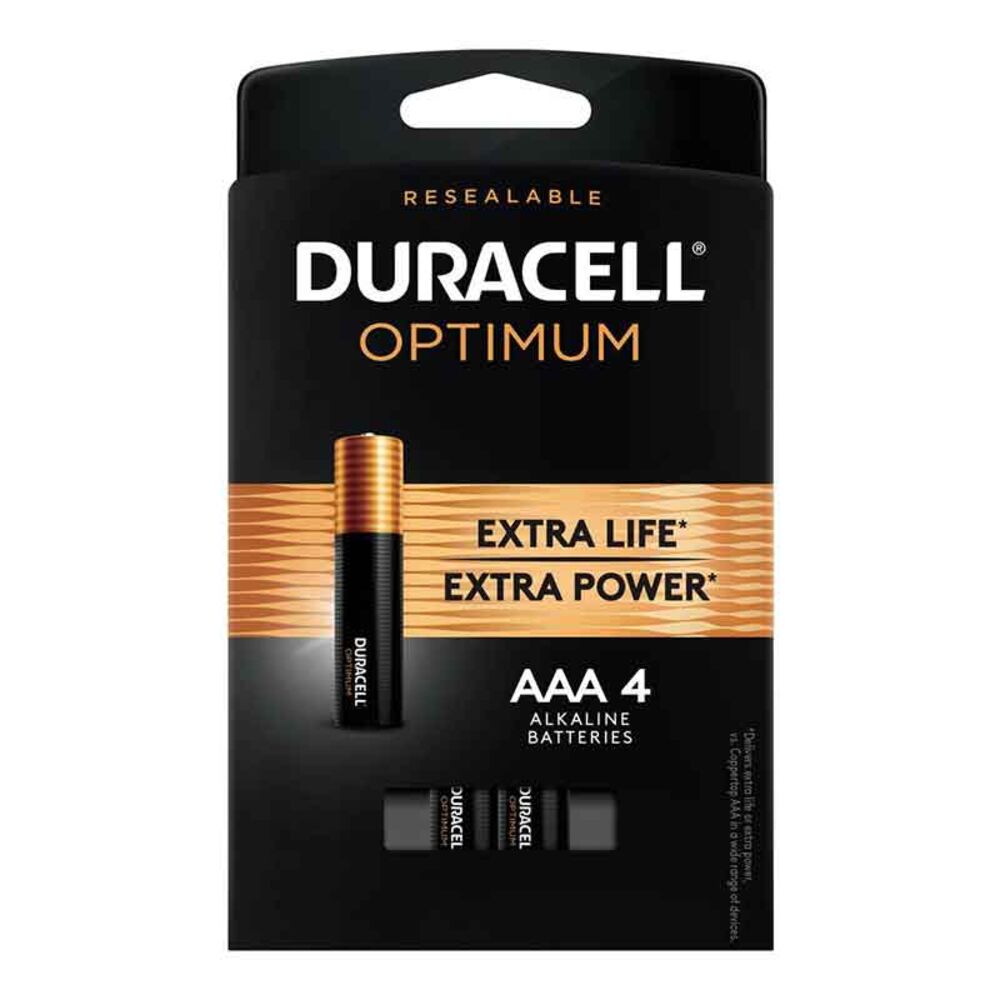 image of Optimum Alkaline AAA Battery, 4 pack
