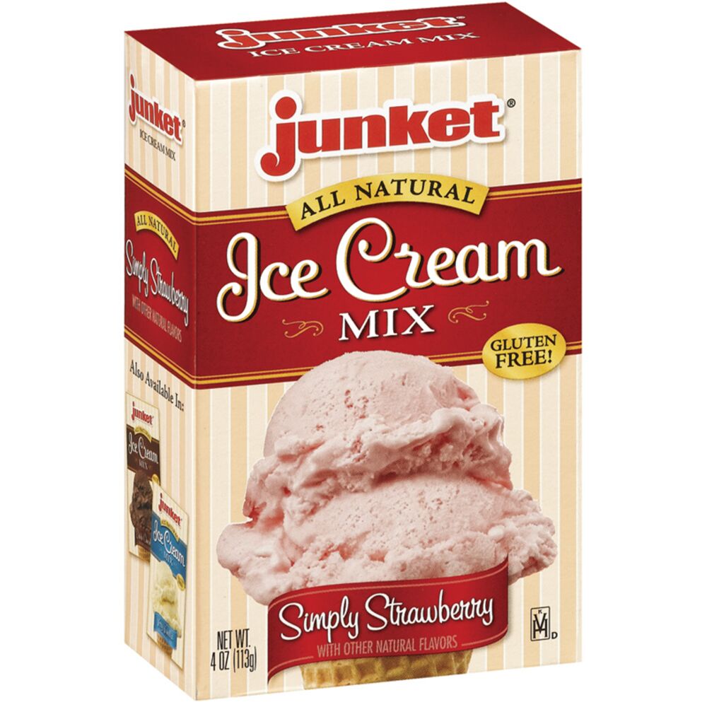 image of All Natural Ice Cream Mix, Simply Strawberry