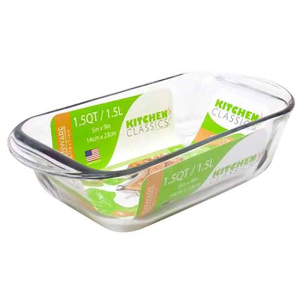 image of 1.5-qt Glass Loaf Baking Dish