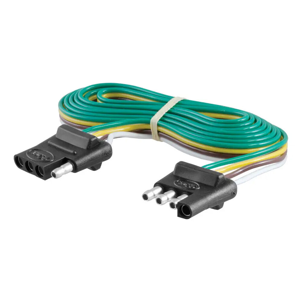 image of 4-Way Flat Connector Plug and Socket with Wires
