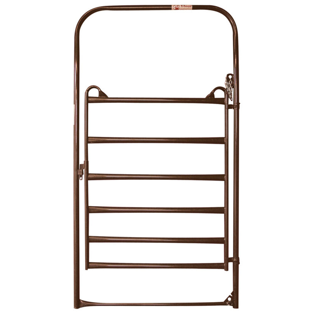 image of 9 ft x 6 ft Brown Utility Bow Gate
