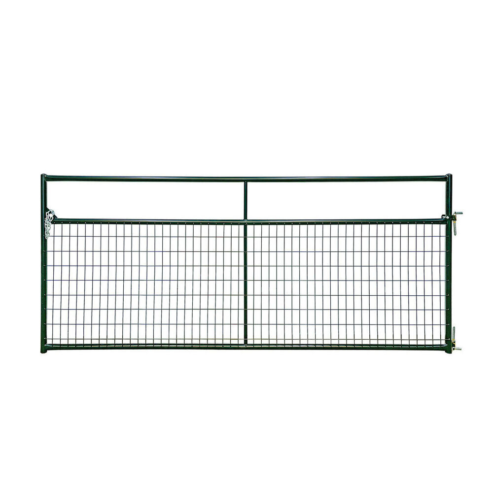 image of 4 ft x 6 ft Green Wire Filled Economy Gate