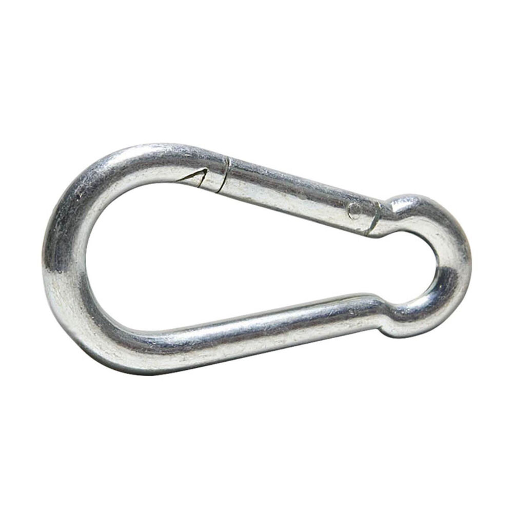 image of Zinc Plated Rigid Round Eye Spring Snap, 7/16-inch Eye Diameter, 1 Each