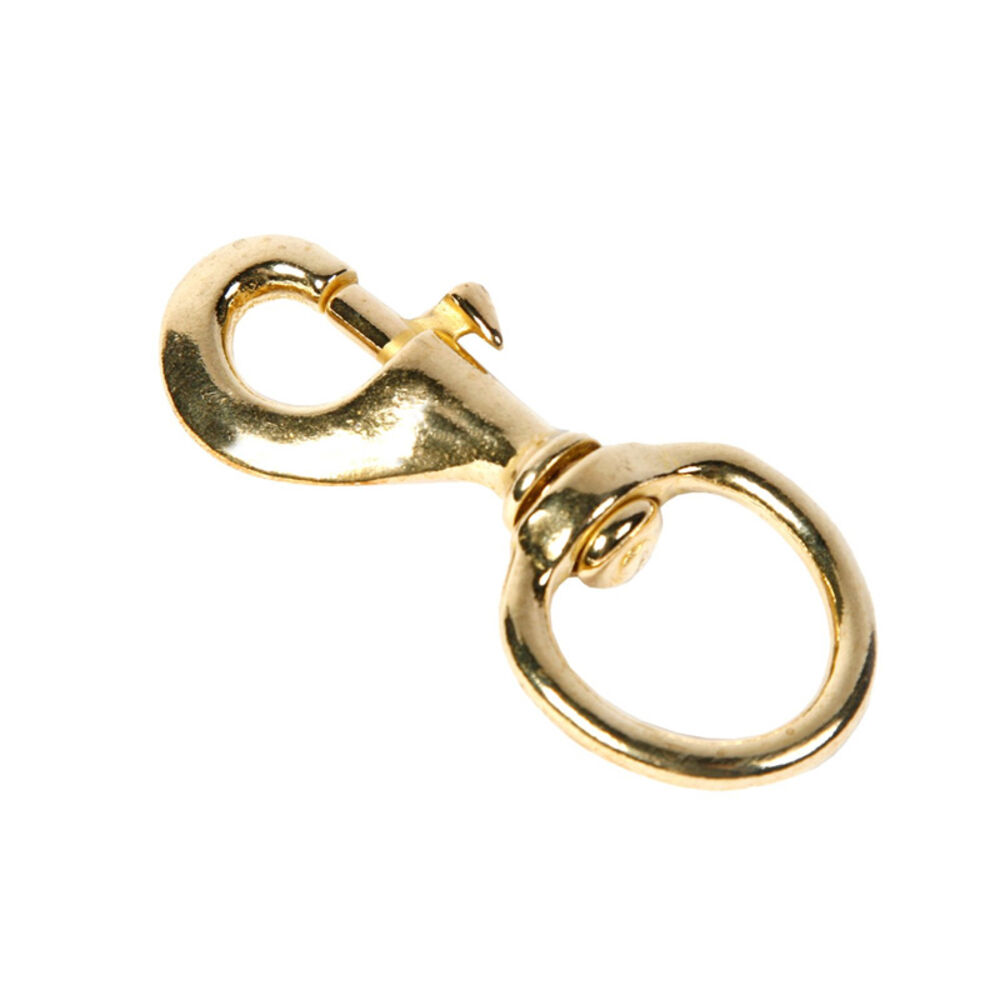 image of Swivel Round Eye Bolt Snap with 1-1/4-Inch Eye, 3-1/8-Inch, Bronze Finish