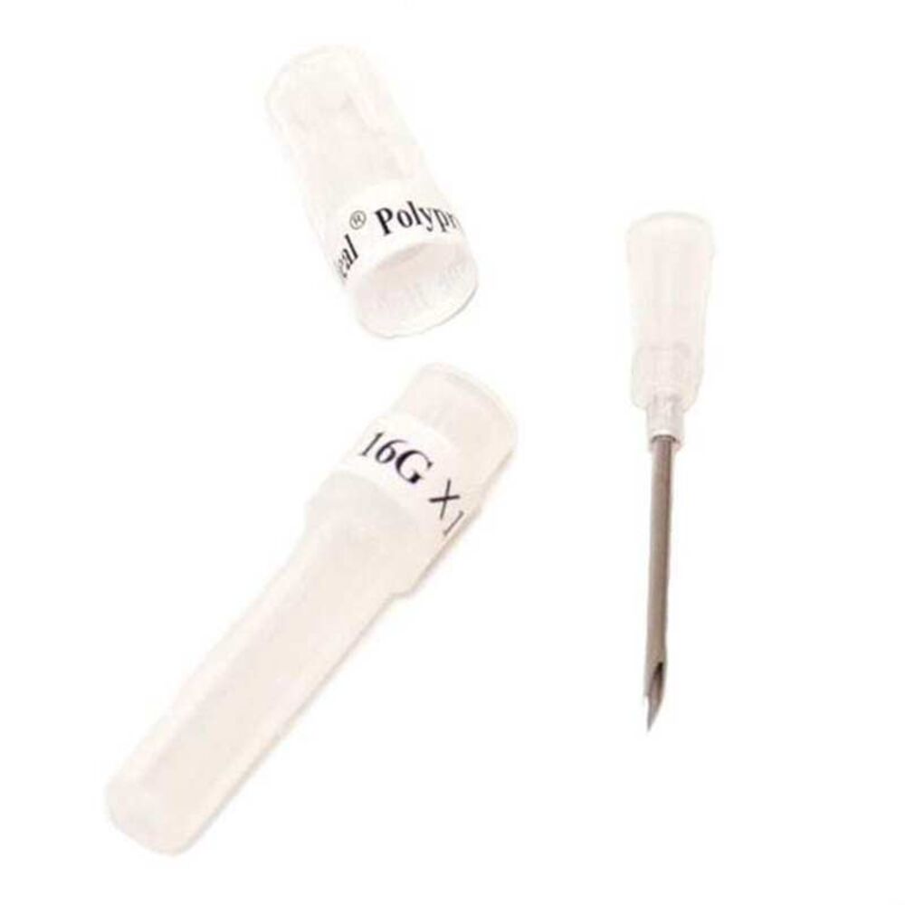image of Disposable Hub Needle, 16 gauge, 1-in, 100 count