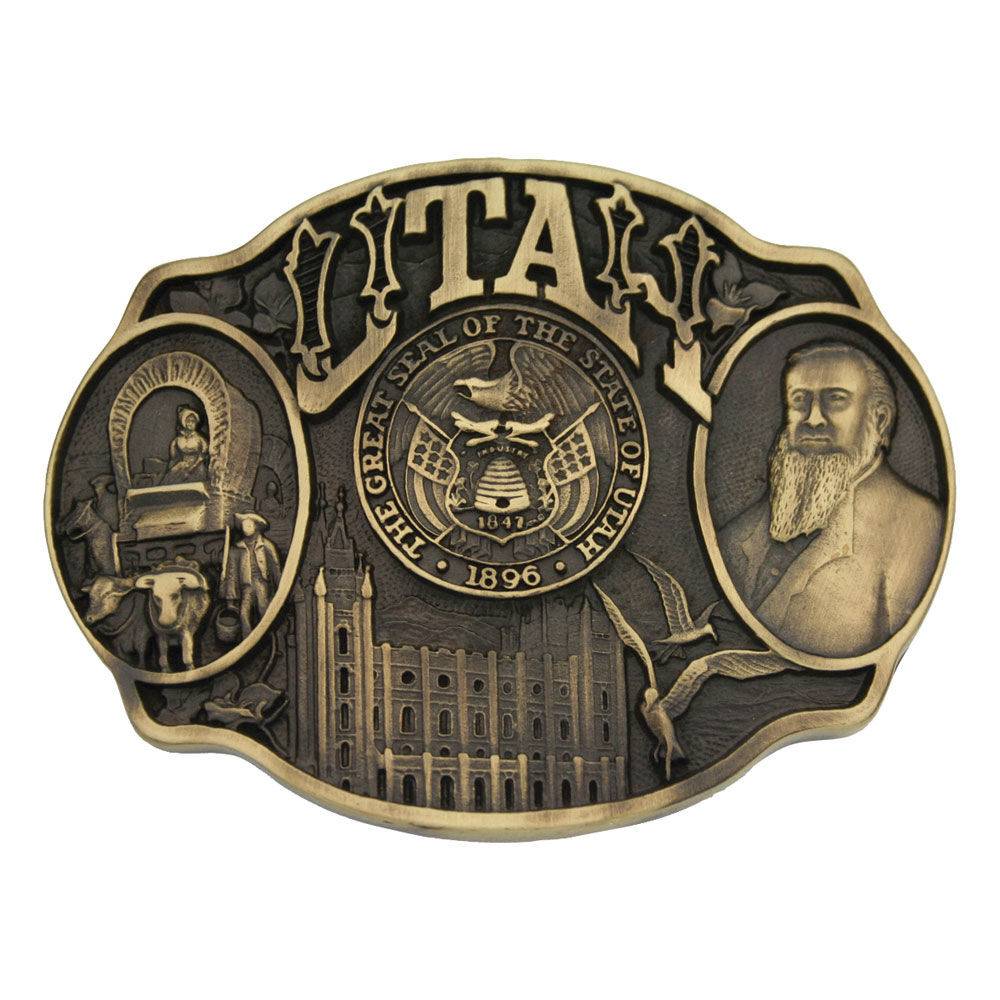 image of Utah State Heritage Attitude Buckle