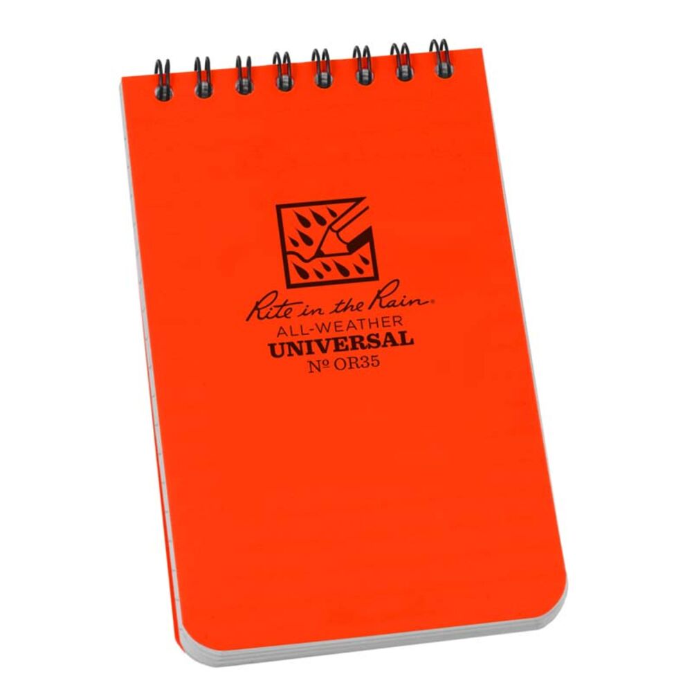image of Top Spiral Orange 3x5 Notebook