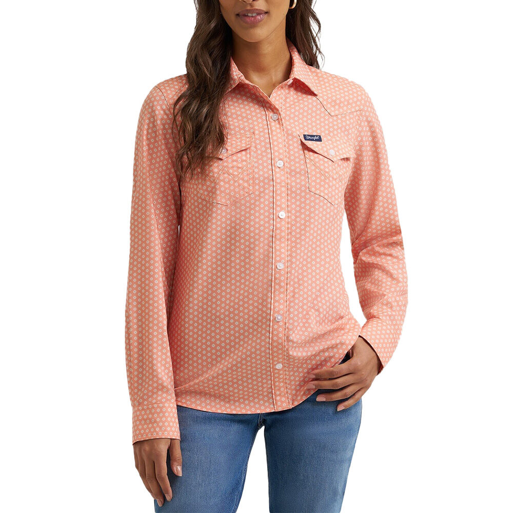 image of Women's Aria long Sleeve Snap Shirt