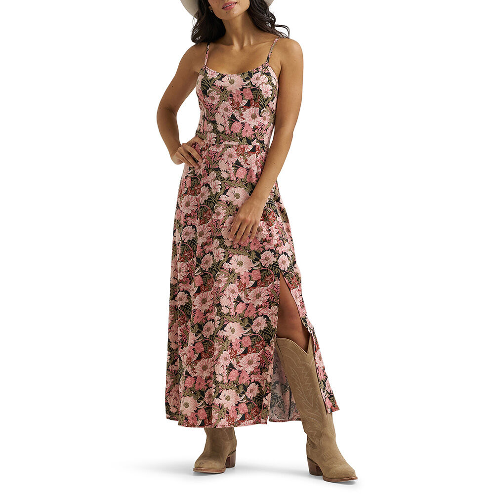 image of Women's Western Tank Maxi Dress, Pink