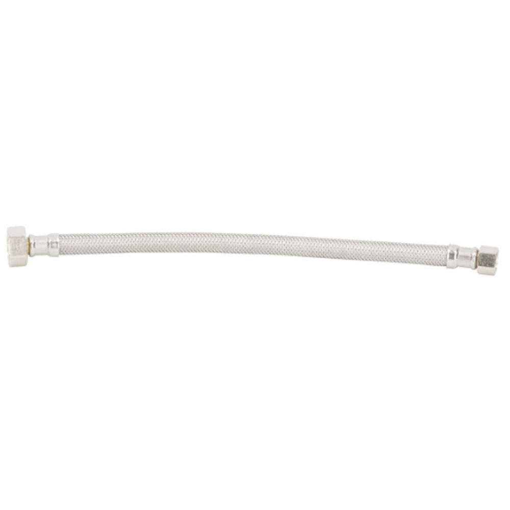 image of 507 F4120 Stainless Steel Reinforced Faucet Supply Line, 3/8-Inch x 1/2-Inch x 20-Inch