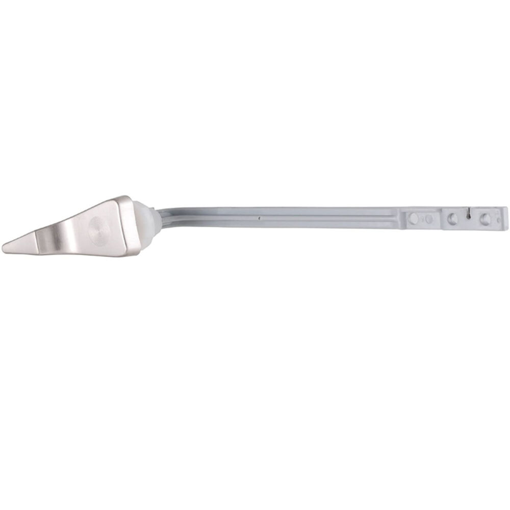 image of Toilet Flush Lever, Adjusts 4-6-8 Inches, Lifetime Plastic, Brushed Nickel