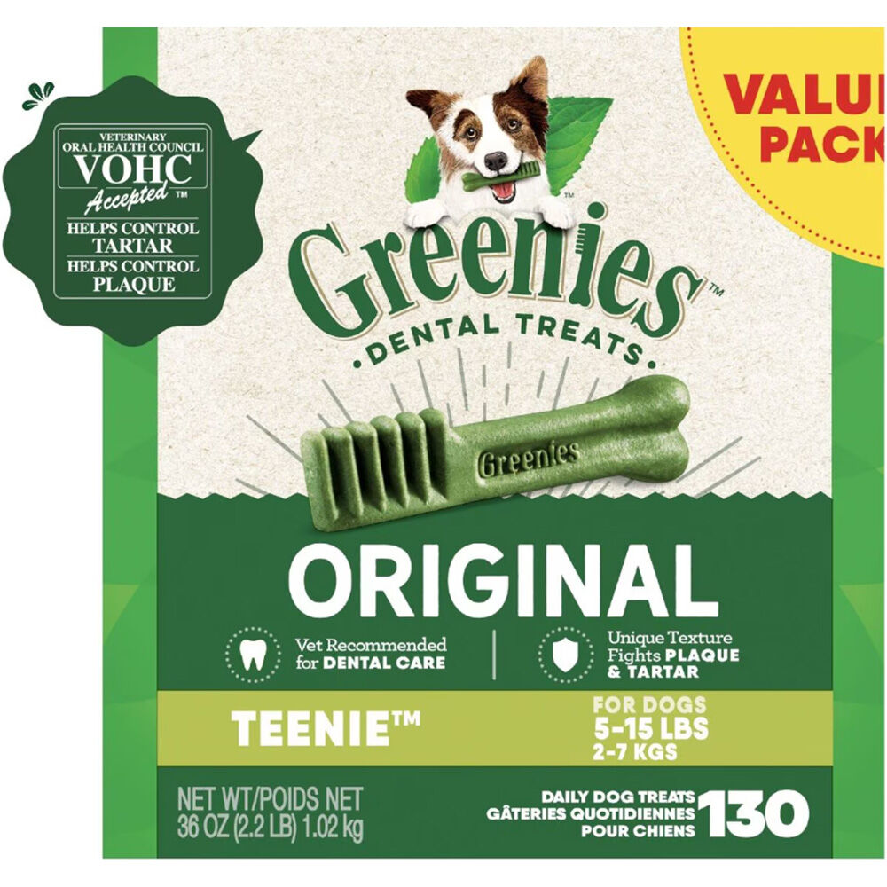 image of Original Teenie Dog Dental Treats, 36 oz