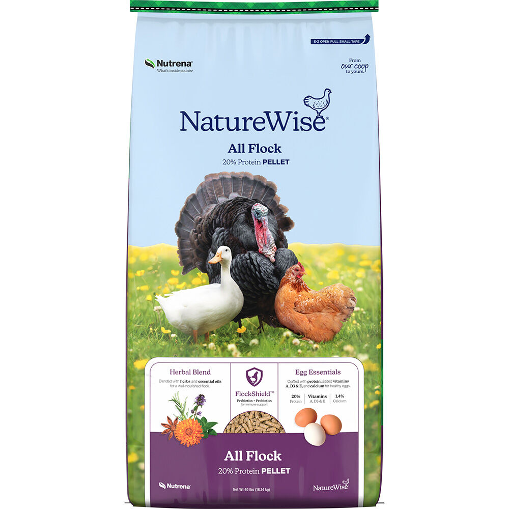 image of NatureWise All Flock 20% Protein Pellet, 40 lb