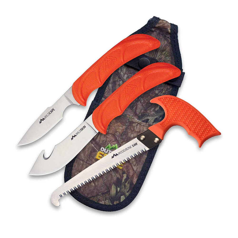image of Wild Guide 2 Knife & Saw Game Processing Set, Mossy Oak Sheath
