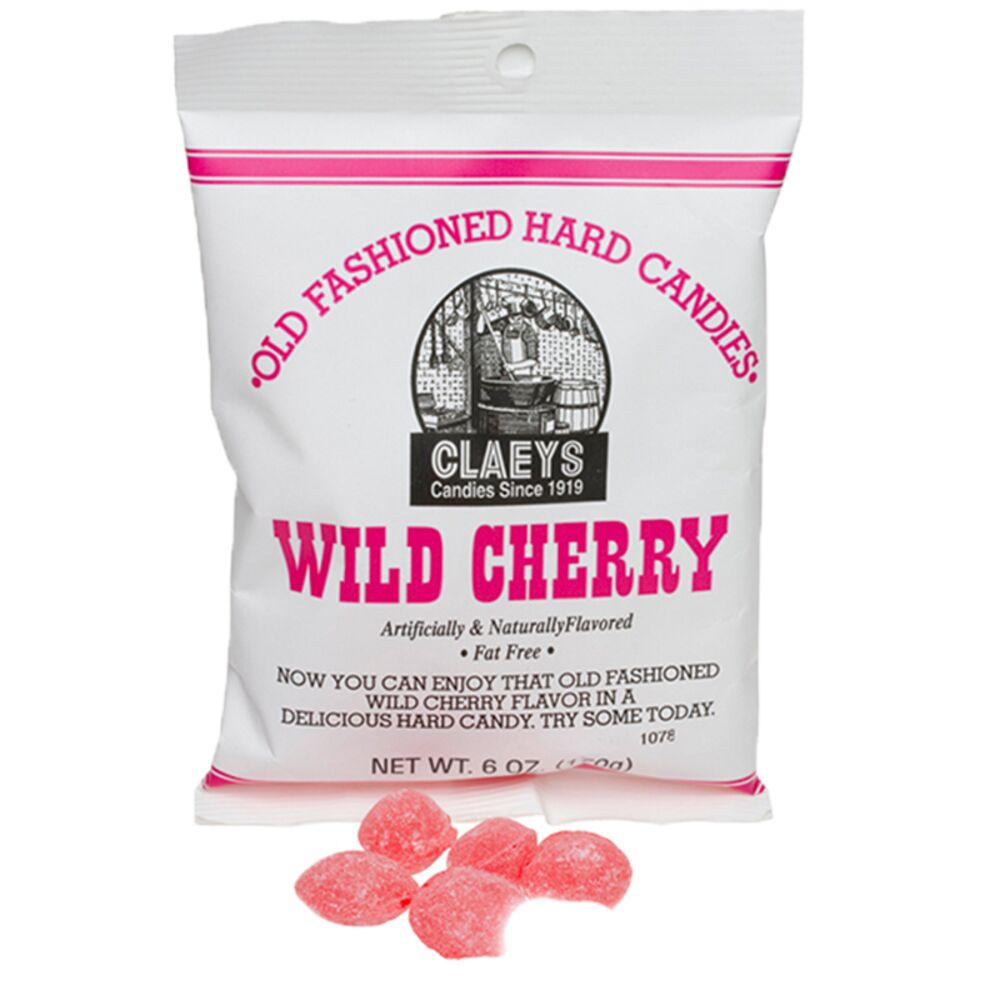 image of 6 oz Old Fashioned Hard Candies, Wild Cherry
