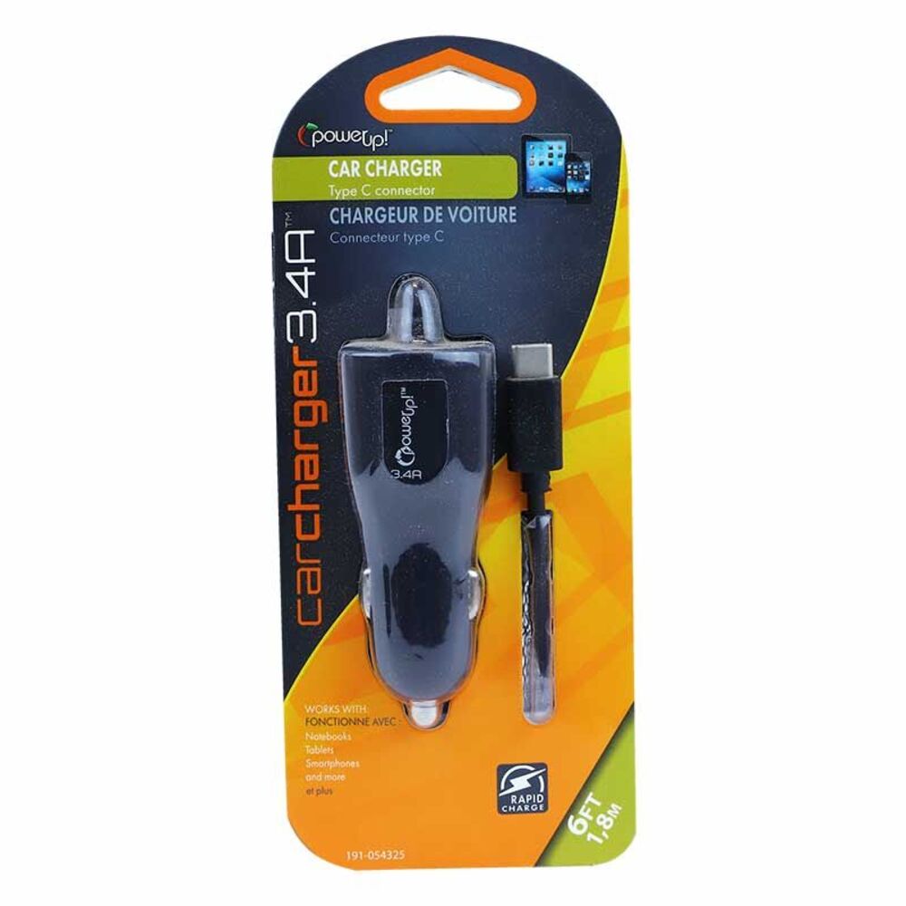 image of 3.4A Type C USB Standard Car Charger