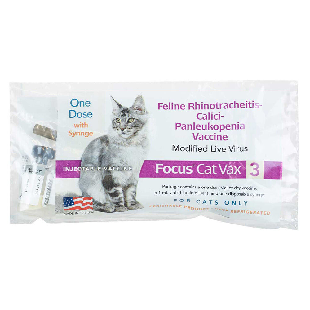 image of Cat Vaccine- Focus Cat Vax 3, 1 Dose