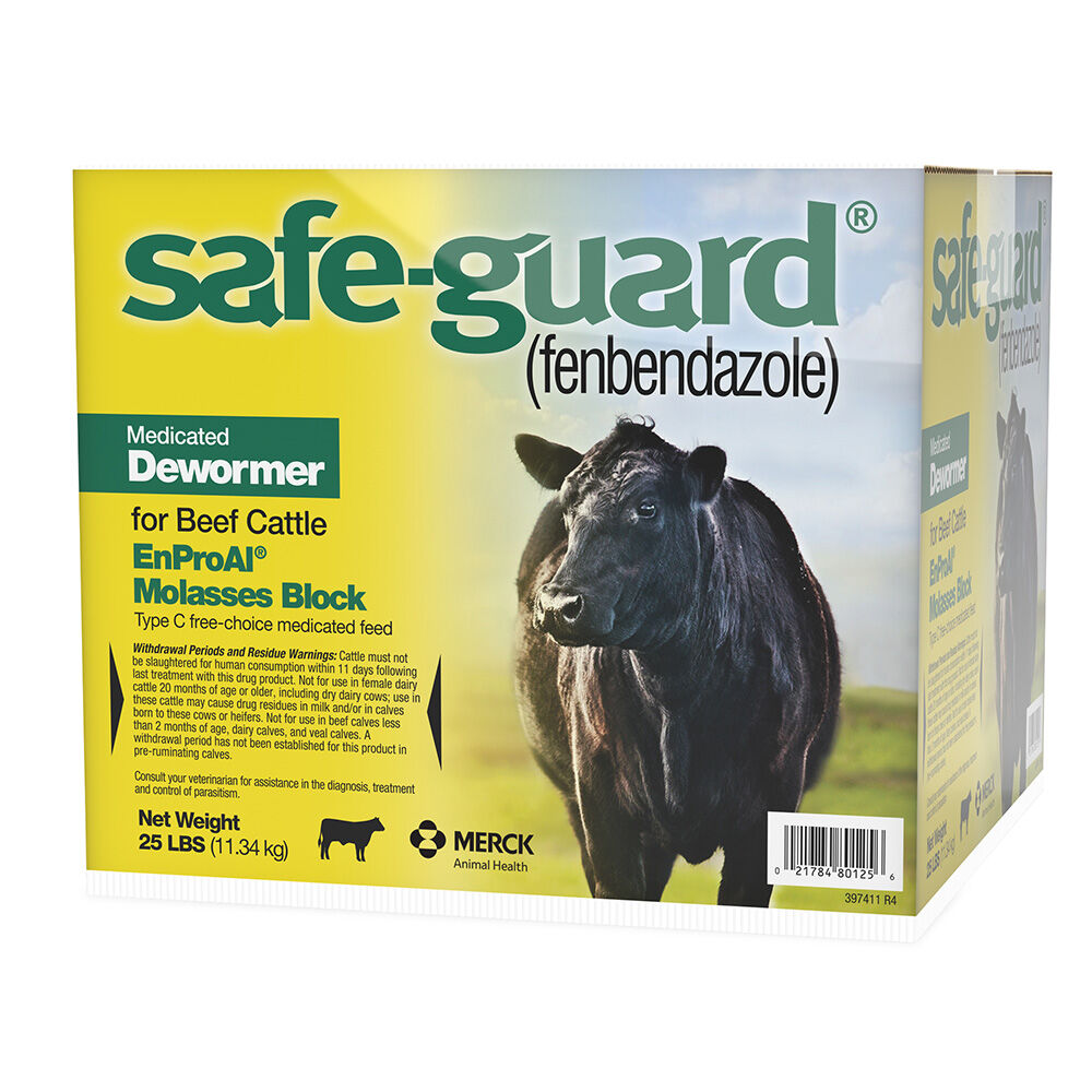 image of ENPROAL Beef Cattle Dewormer Block, 25 lb