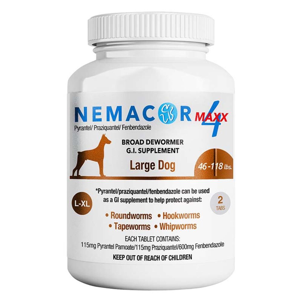 image of Dog Dewormer, 2 Count, 46-118 lb