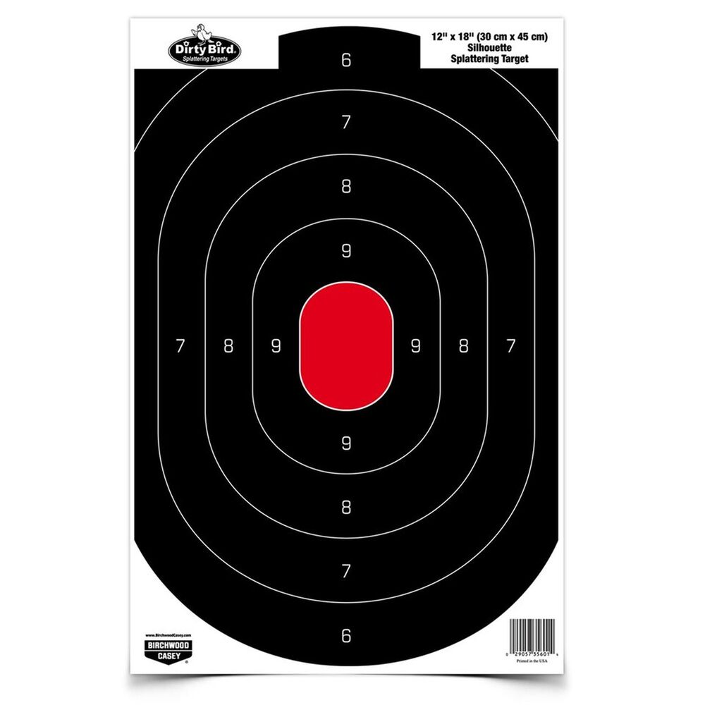 image of Dirty Bird 12x18 Silhouette Target, 8 pack