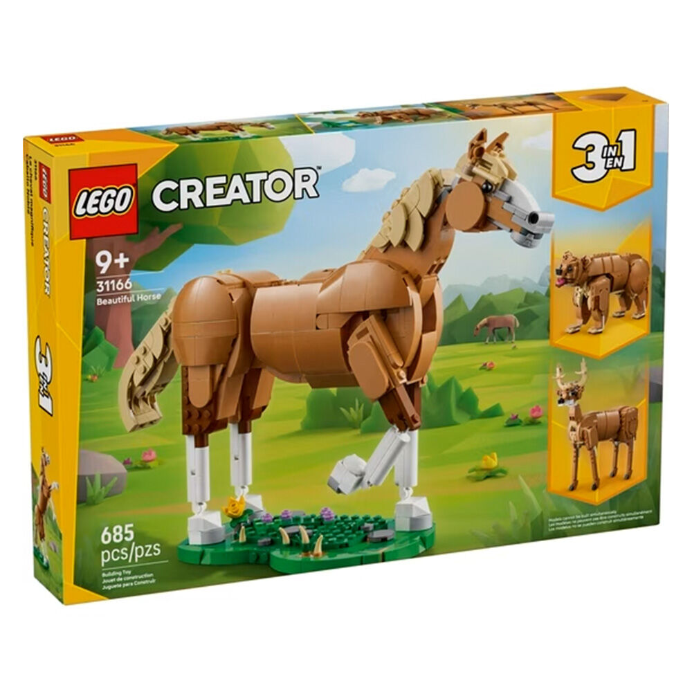 image of Creator 3 in 1 Beautiful Horse Building Toy
