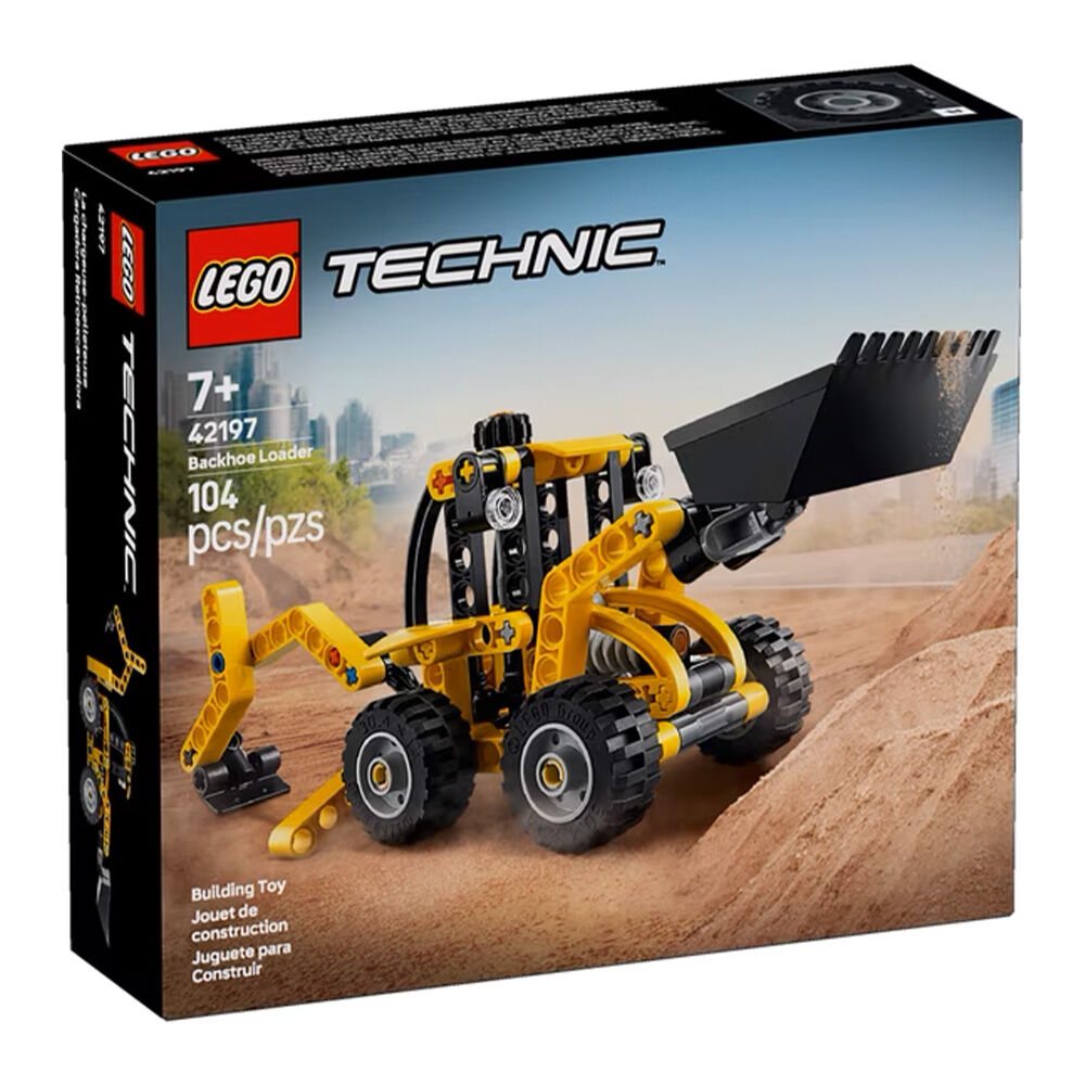 image of Technic Backhoe Loader Construction Toy