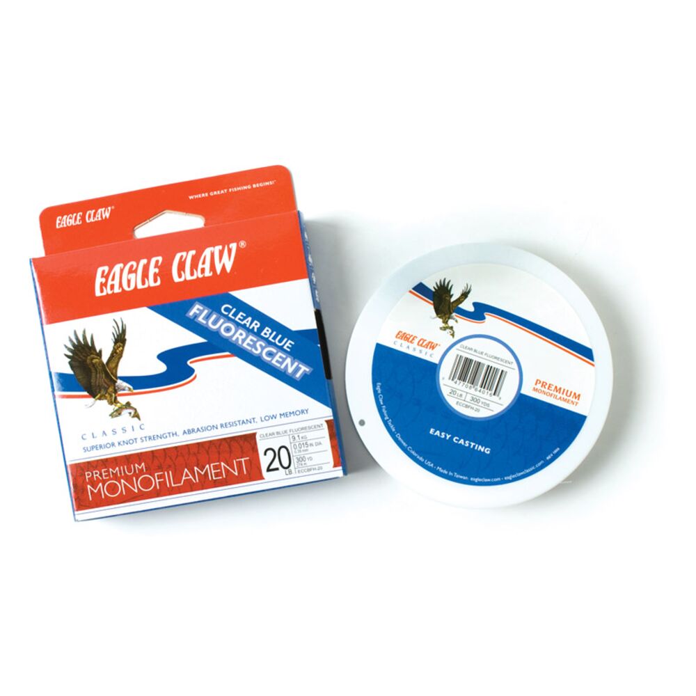 image of Filler Spool, Clear/Blue, 300 yd, 14 lb