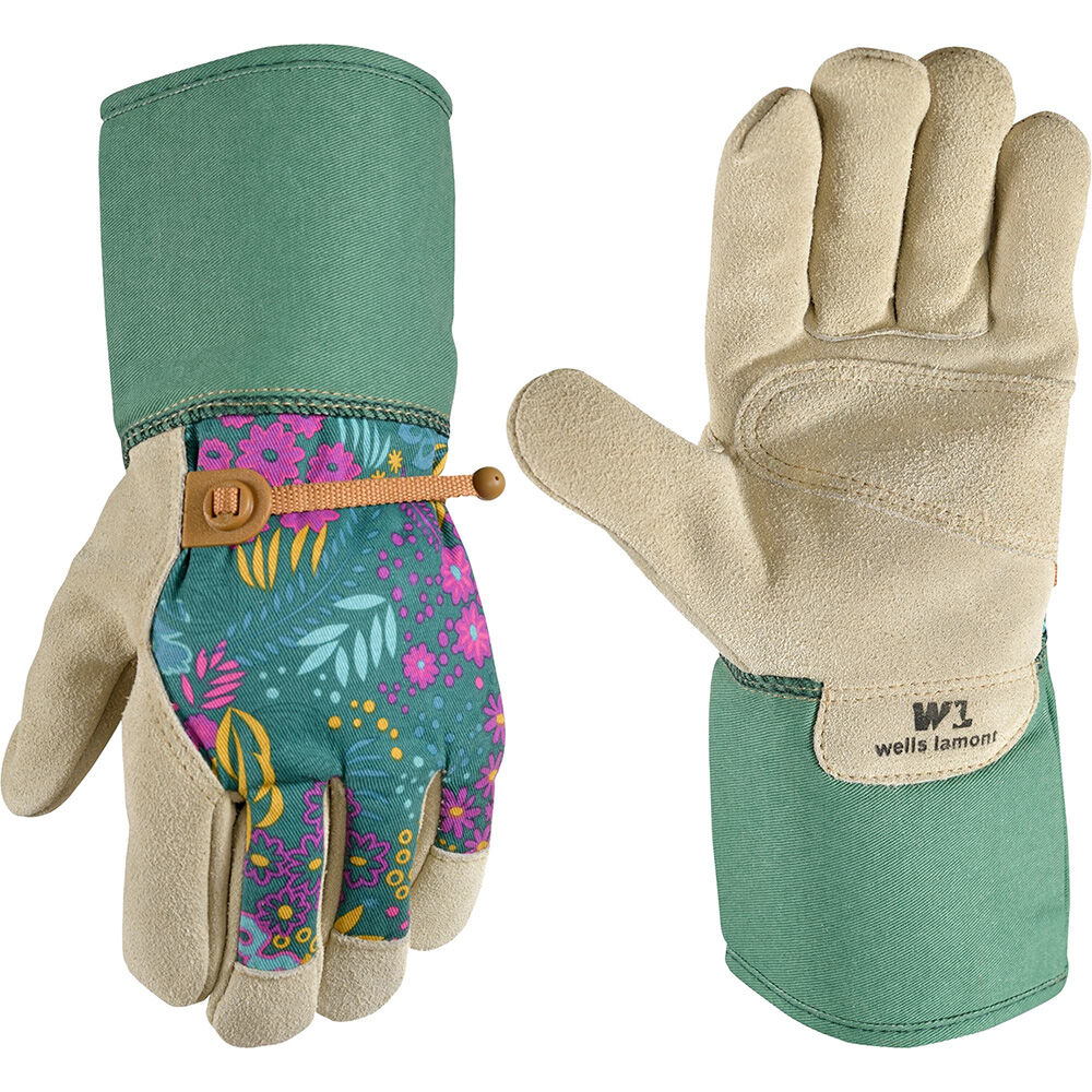 image of Women's Cowhide Leather Ball and Tape Cuff Gloves